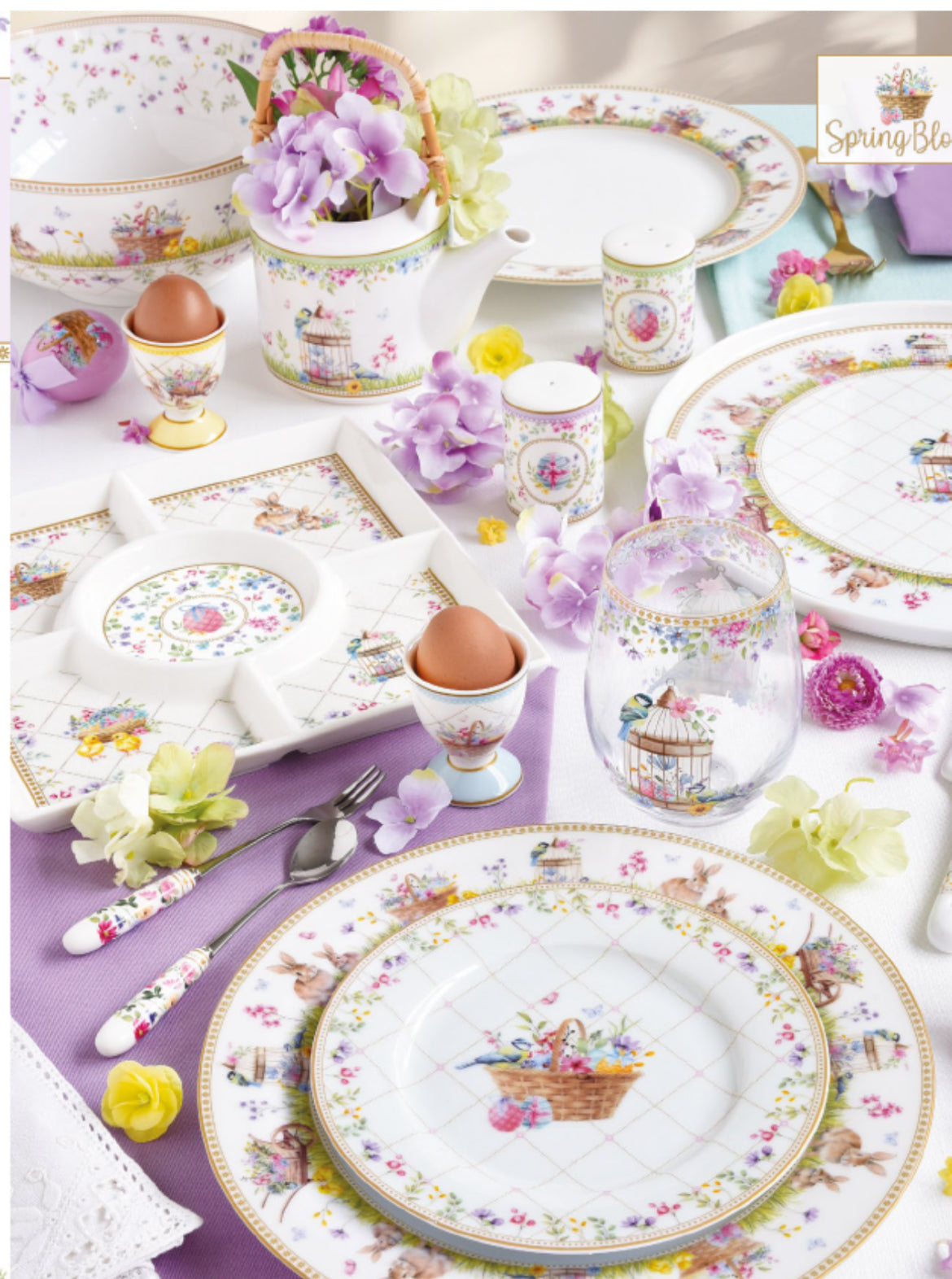 Paas collectie spring bloom schaal / pudding 12 cm