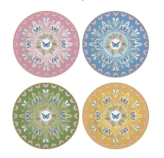 SPRING PARADE SET OF 4 PLATES