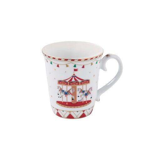 Mok kermis servies Porcelain 275 ml