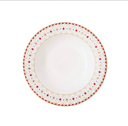 Kerst kermis servies Porcelain soepbord  Ø 21,5 cm