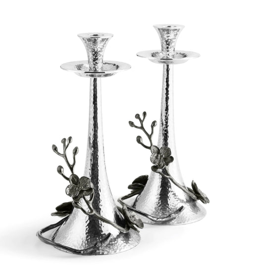 Michael Aram Black Orchid Candleholders set 2